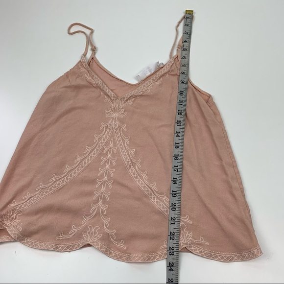 ASTR The Label Cami Embroidered Top Pink Bohemian Casual Contemporary Size Large - Picture 10 of 10